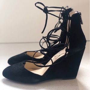 Jessica Simpson Jacee Lace-Up Wedge